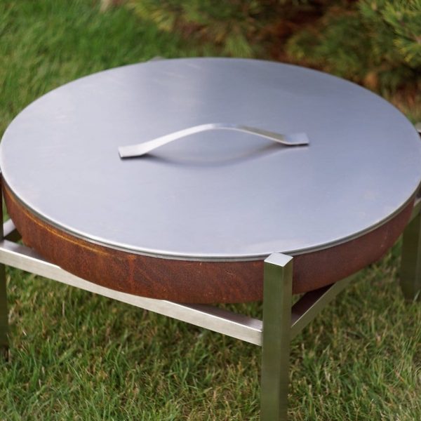 STEEL LID FOR FIRE PIT