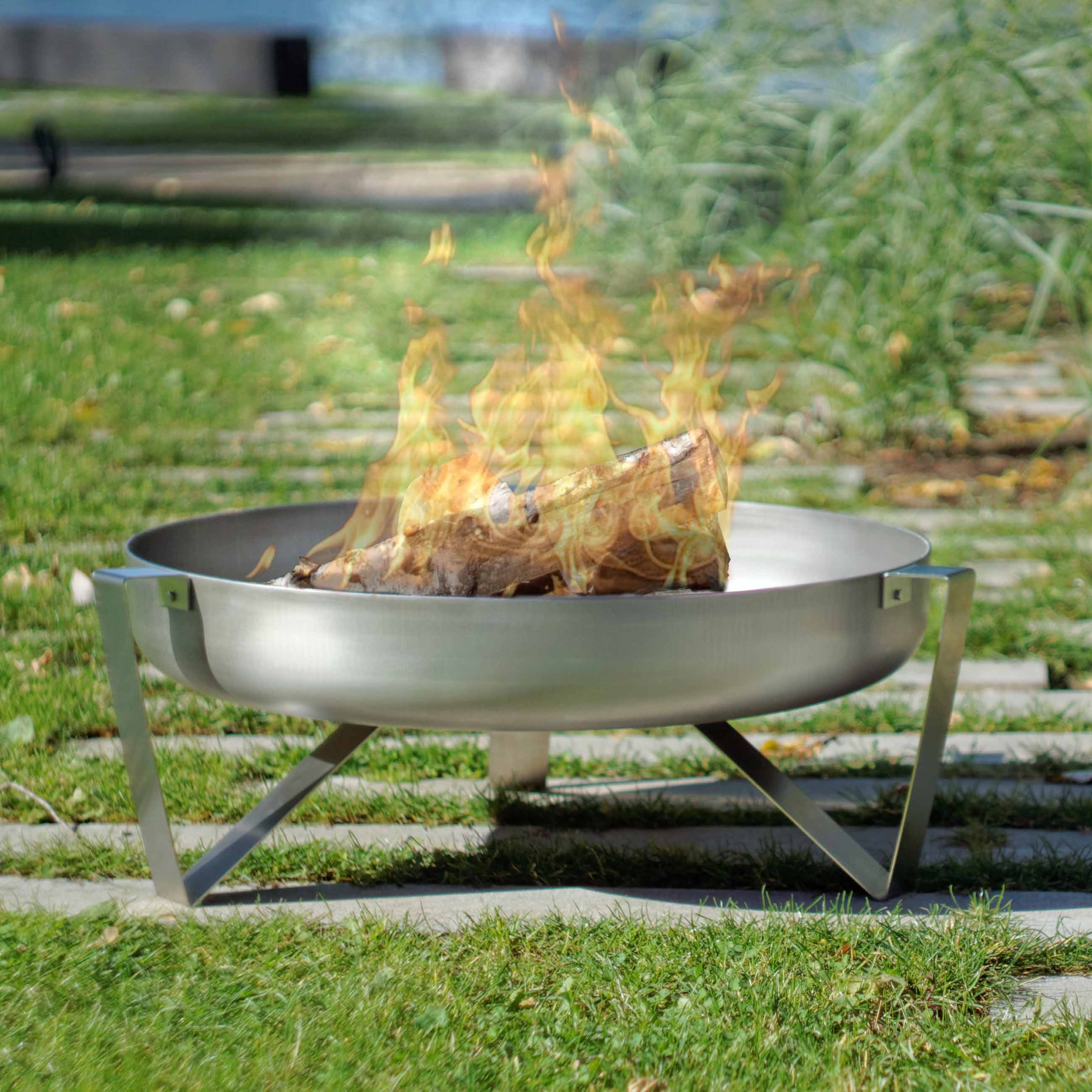 stainless steel fire pit