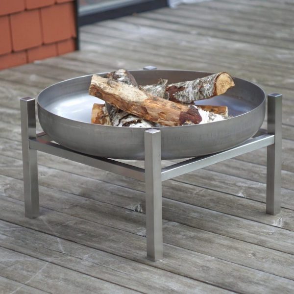 Contemporary and yet simple design stainless steel fire pit Crate Tall